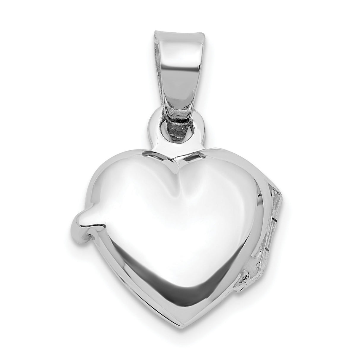 Sterling Silver Heart Locket Pendant with Red and Black Ladybug Design for Women and Girls