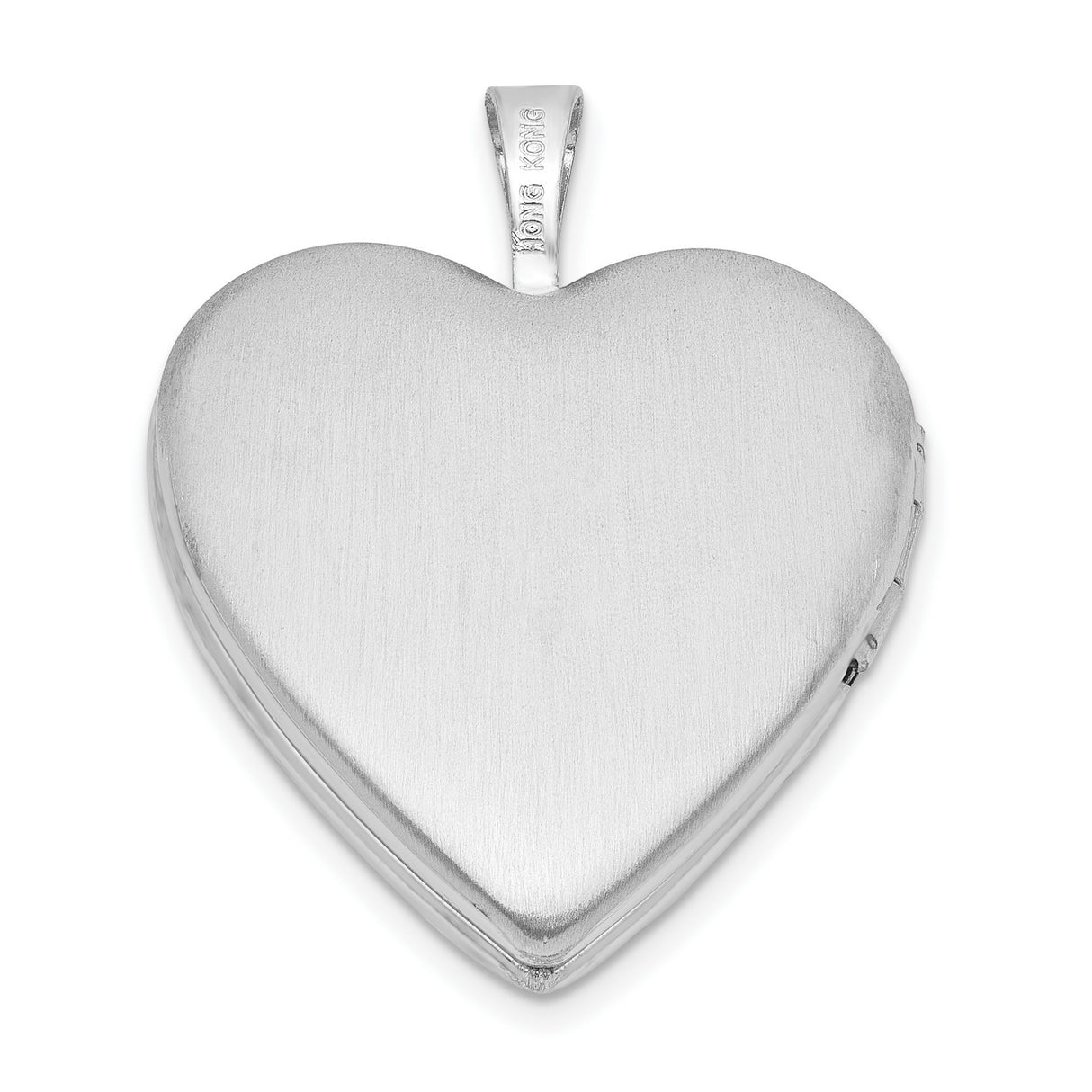 Sterling Silver Heart Locket Pendant with Forever in Love Engraving for Women