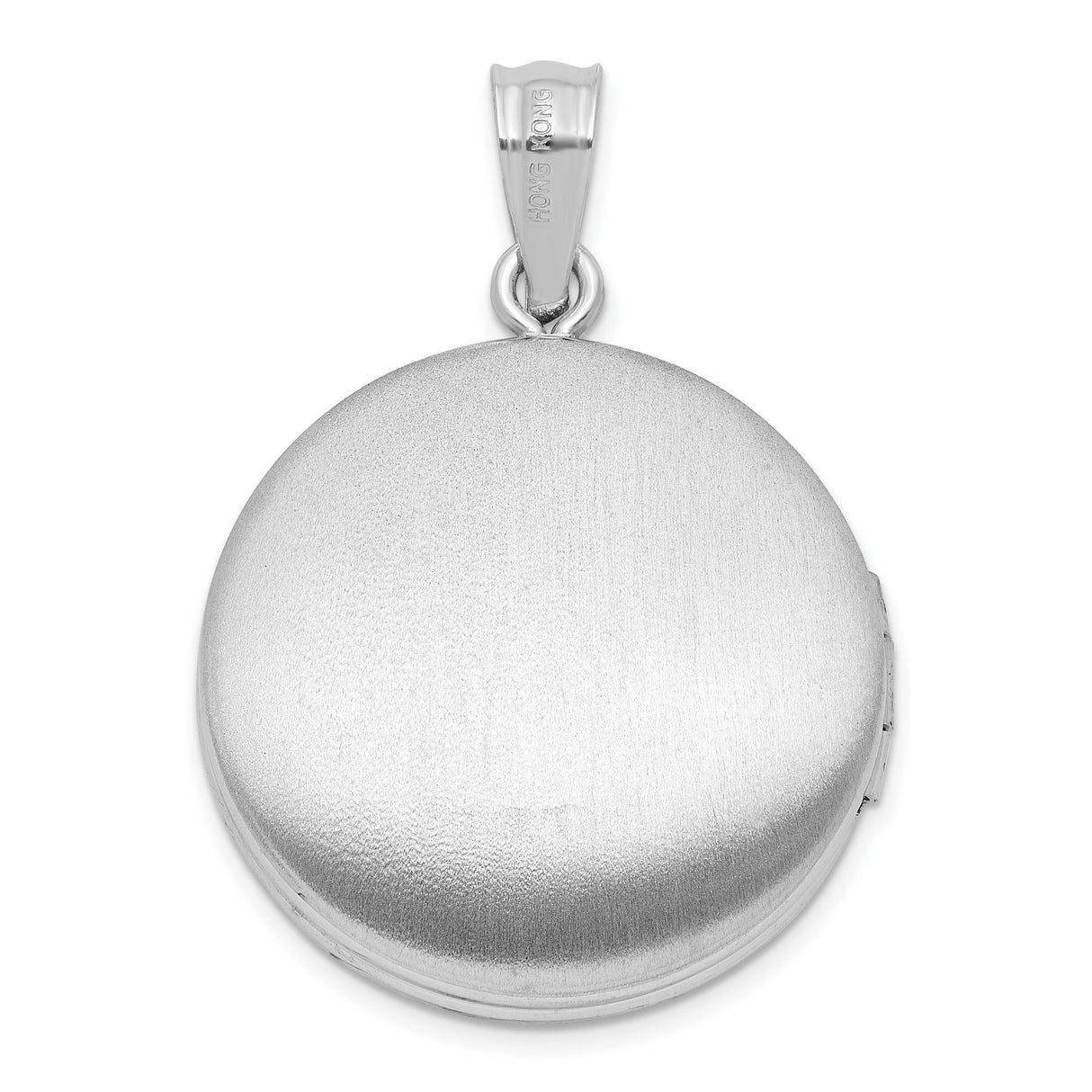 Sterling Silver Heart Locket Pendant with Etched Rose Window and Filigree Design