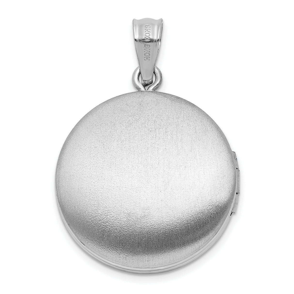 Sterling Silver Locket Pendant with Diamond, Compass Rose Design, Photo Keepsake