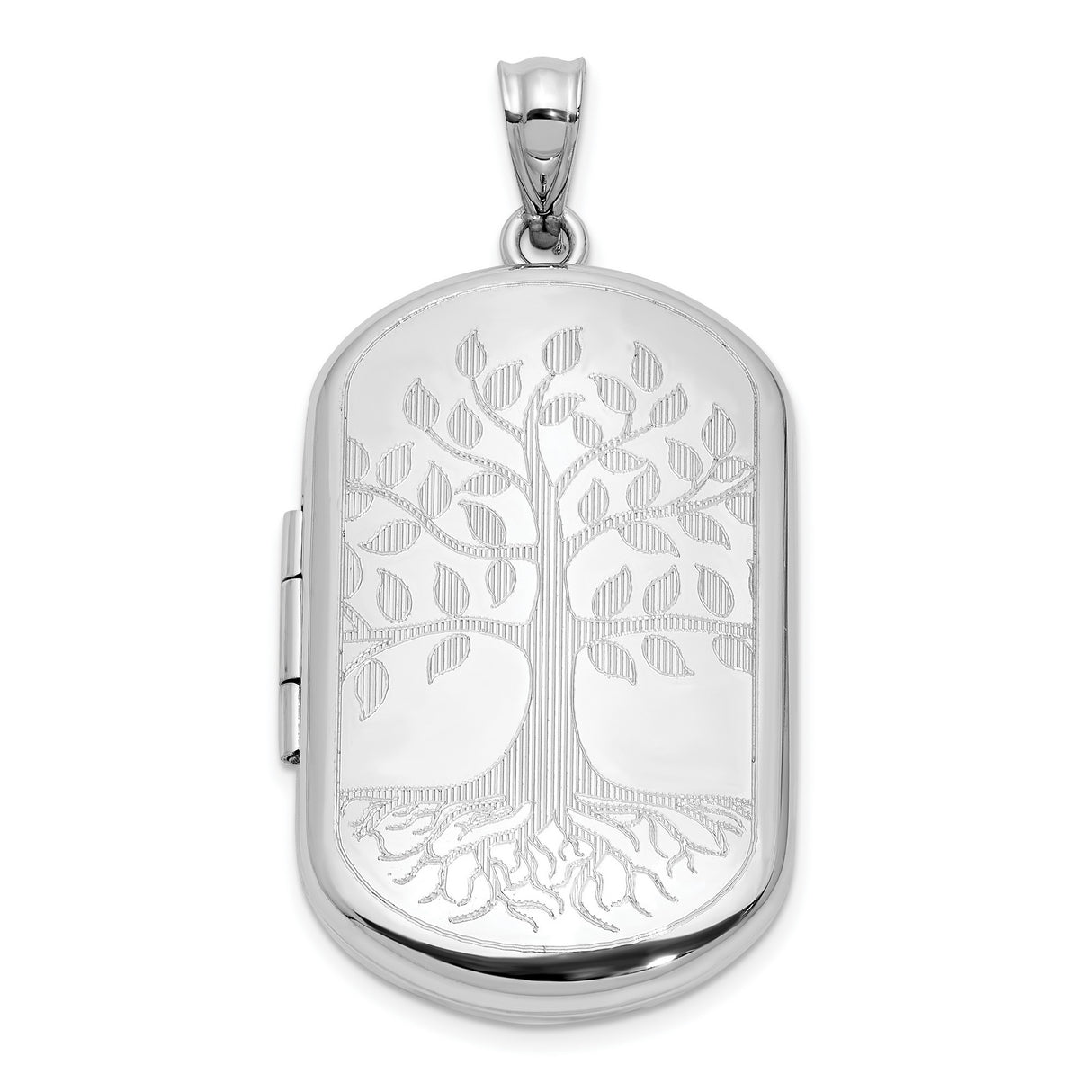 Sterling Silver Tree of Life Locket Pendant with Tree Design, Nature Inspired Memorial Jewelry for Women