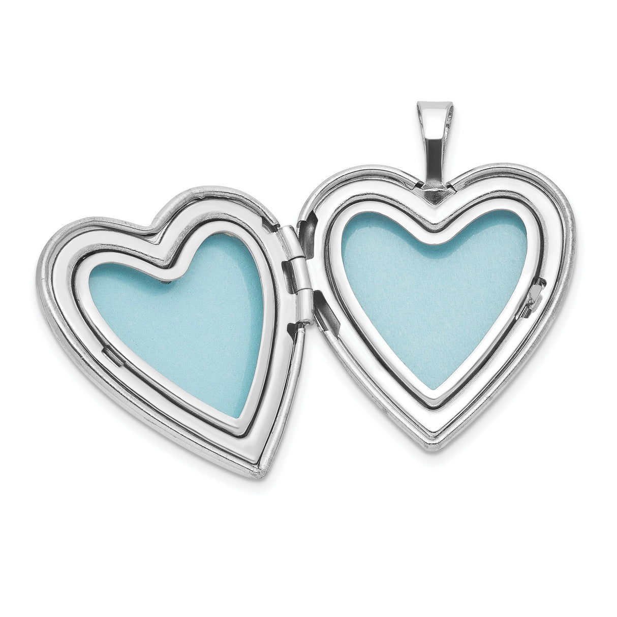 I LOVE YOU..20mm 12mm Locket Set Charm Pendant in Real 925 Sterling Silver
