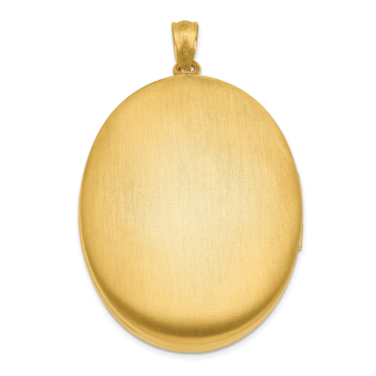 1/20 Gold Filled 34mm Enameled Flower Oval Locket Charm Pendant in Real Yellow Gold