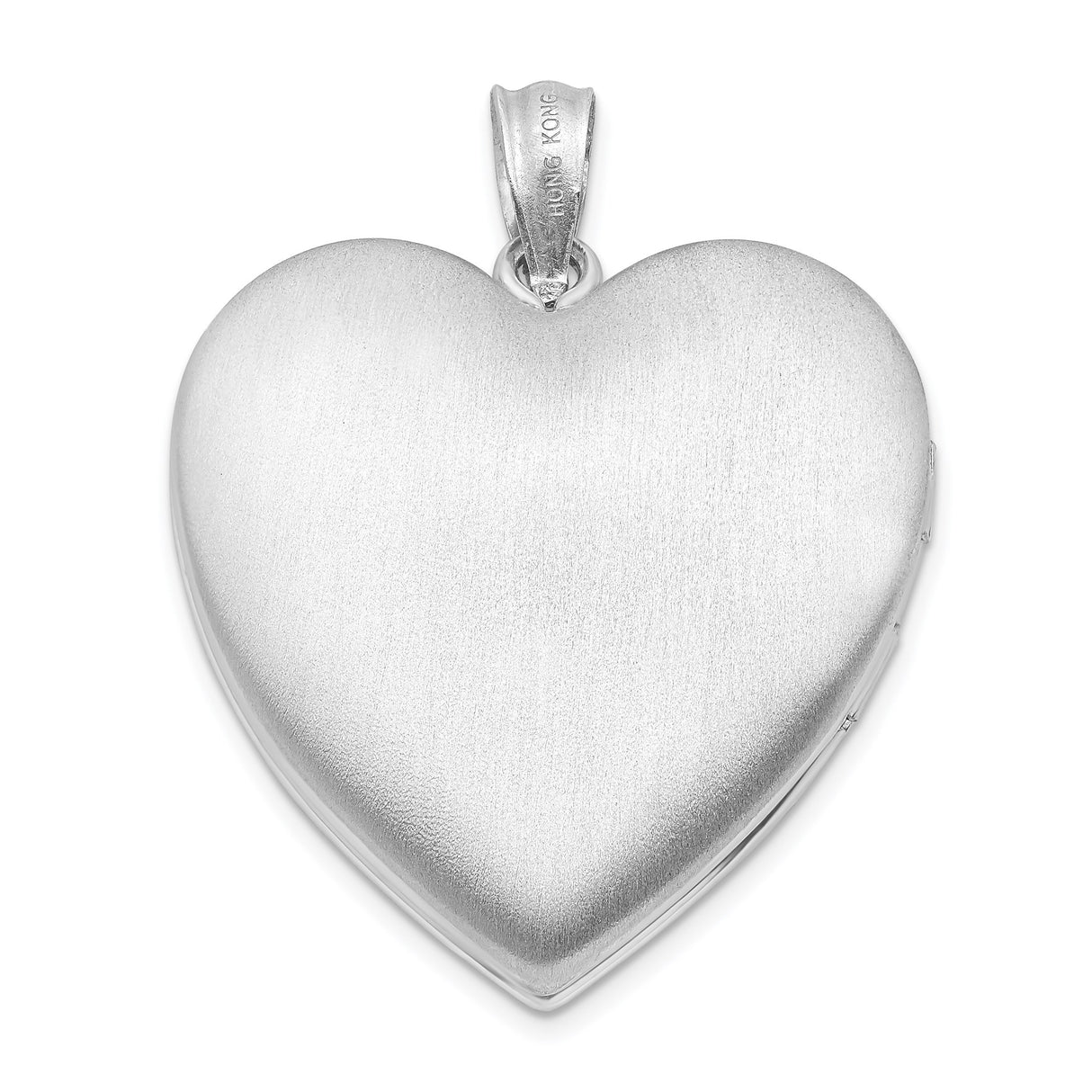 Sterling Silver Heart Pendant with Diamond Accent, North Star Engraving, Celestial Jewelry for Women