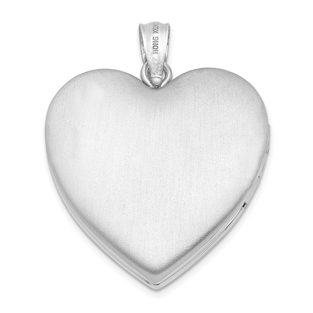Sterling Silver Heart Locket Pendant with Floral Engraving, Romantic Memory Jewelry for Women