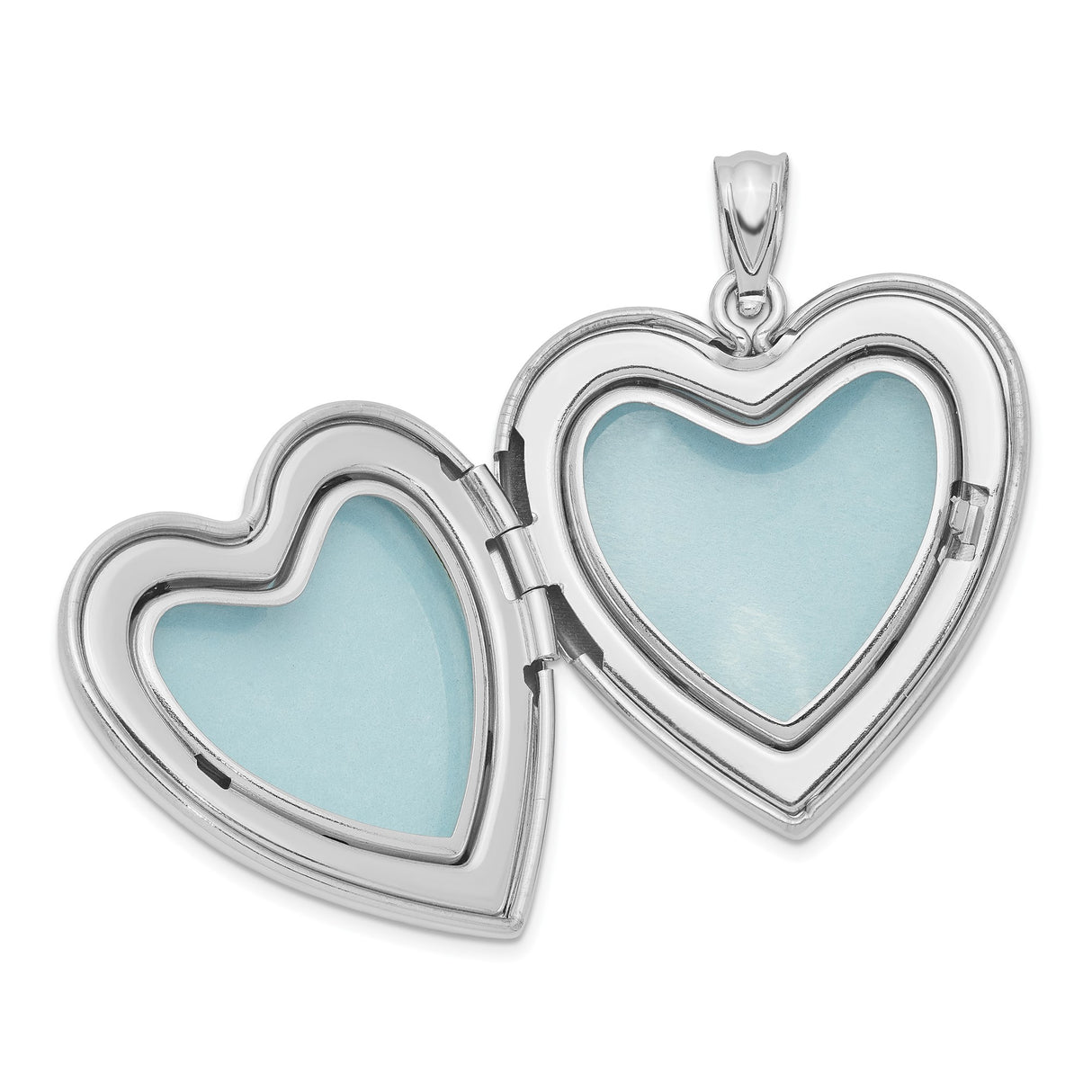 Sterling Silver Heart Locket Pendant with Floral Engraving, Romantic Memory Jewelry for Women