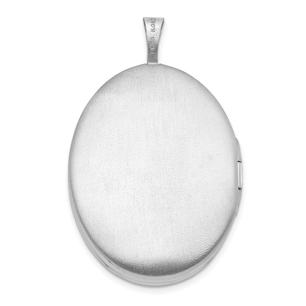 Sterling Silver Oval Locket Pendant with Raised Fleur de Lis Design, French Heritage Style