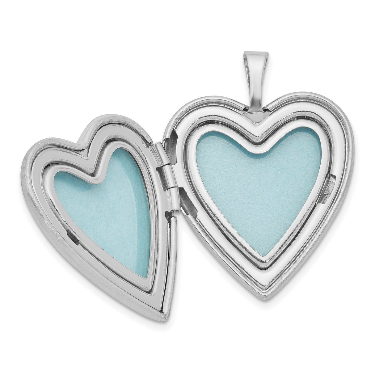 Sterling Silver Heart Locket Pendant with Forever in My Engraving, Memorial Keepsake Jewelry