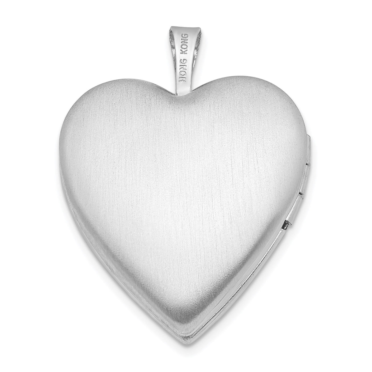 Sterling Silver Heart Locket Pendant with Footprints and Carried You Quote