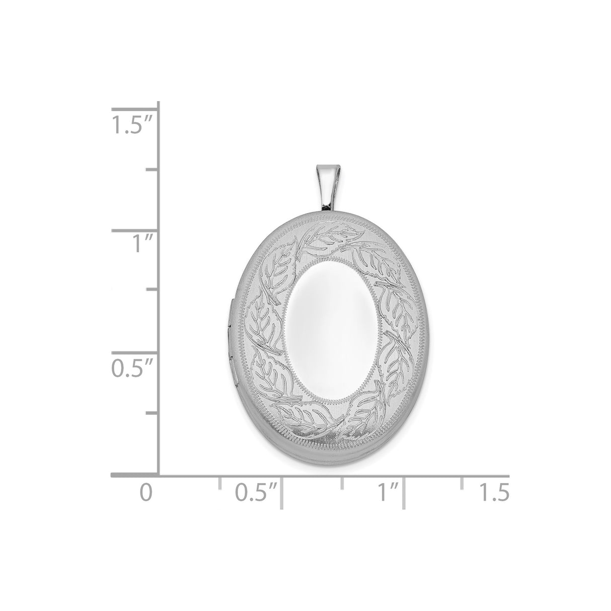 Sterling Silver Oval Locket Pendant with Leaf Vine Design, Vintage Nature-Inspired Jewelry for Women