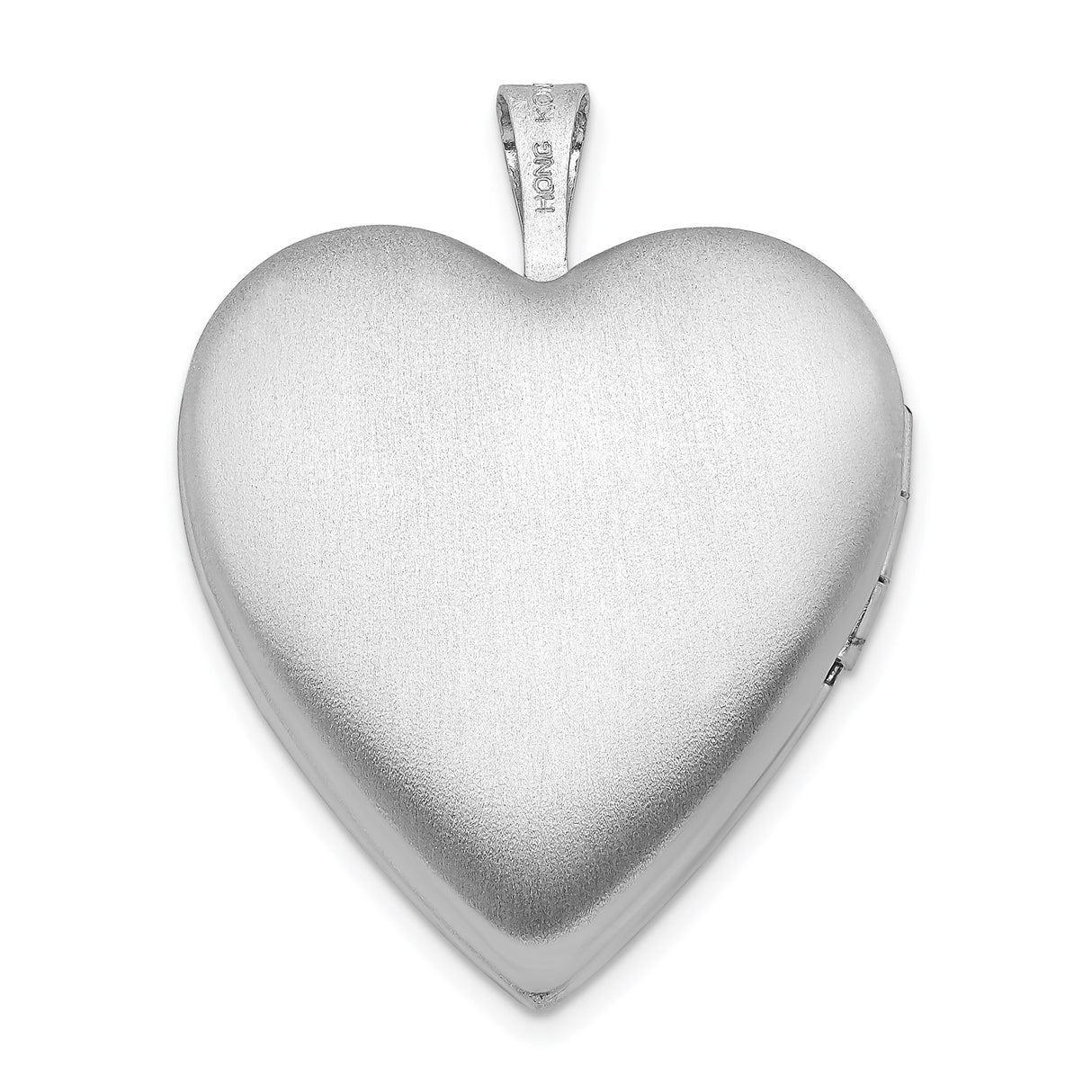 Sterling Silver Heart Locket Pendant with Diamond and Starburst Design for Women