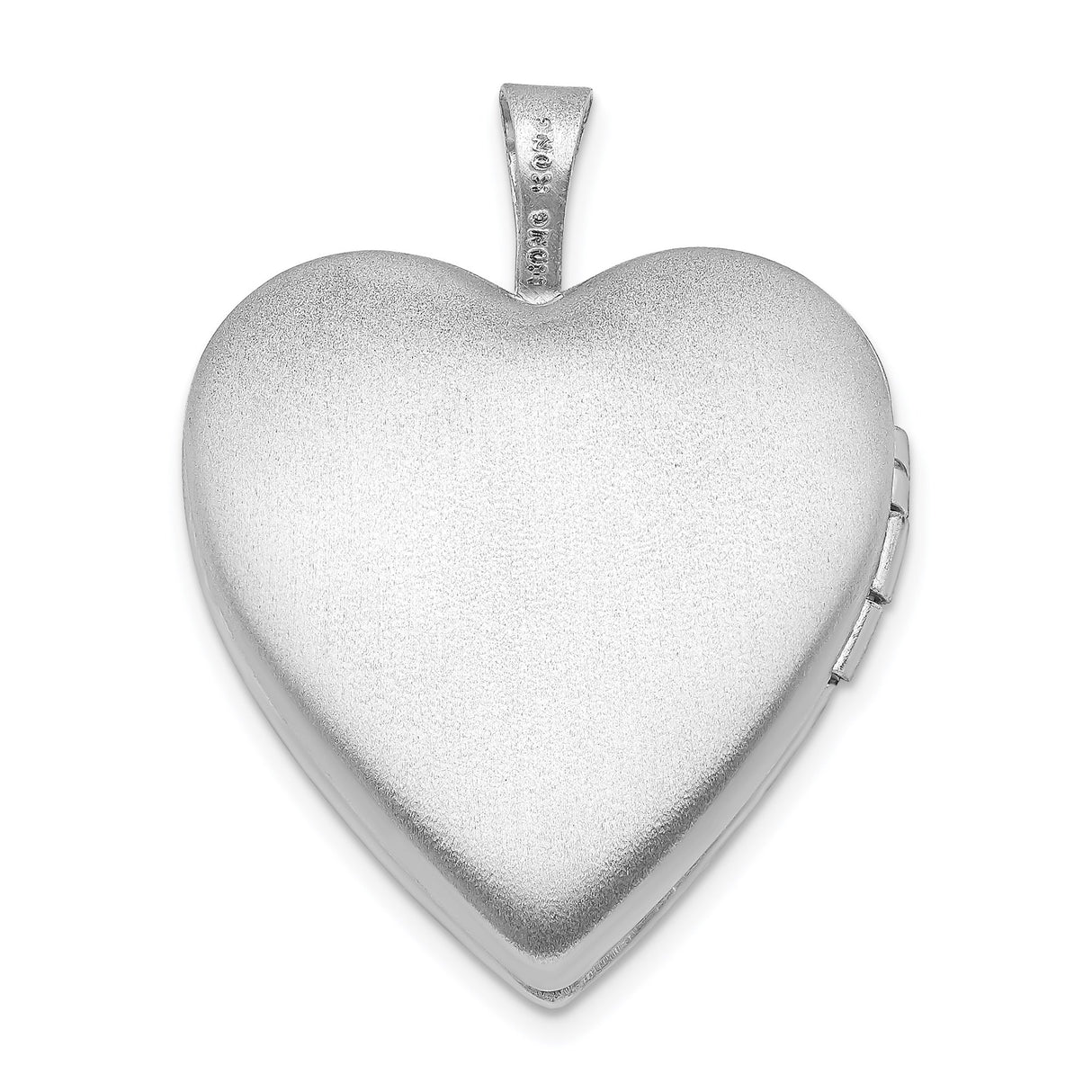 Sterling Silver Heart Locket Pendant with Diamond, My Friend Engraving and Starburst Design