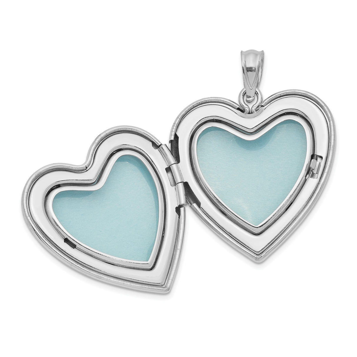 Sterling Silver Cross Heart Pendant with Vintage Floral Engraving and Mirror Finish