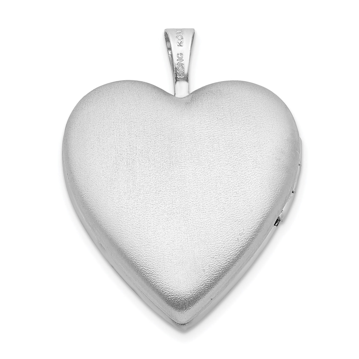 Sterling Silver Heart Locket Pendant with Forever in My Heart Engraving for Women