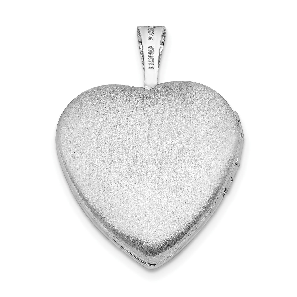 Sterling Silver Heart Locket Pendant with Diamond and North Star Design for Women