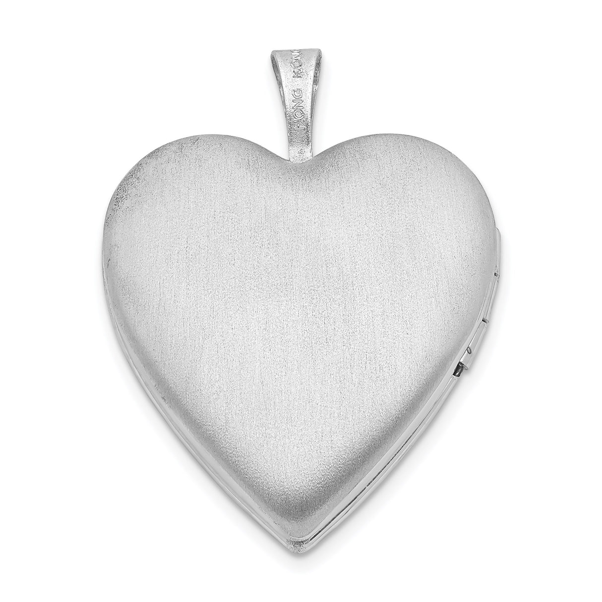 Sterling Silver Heart Locket Pendant with Floral Engraving, Romantic Keepsake Jewelry