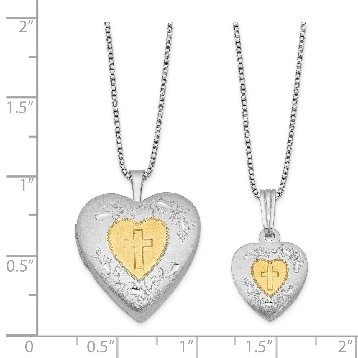 Heart Locket and Set Charm Pendant in Real 925 Sterling Silver
