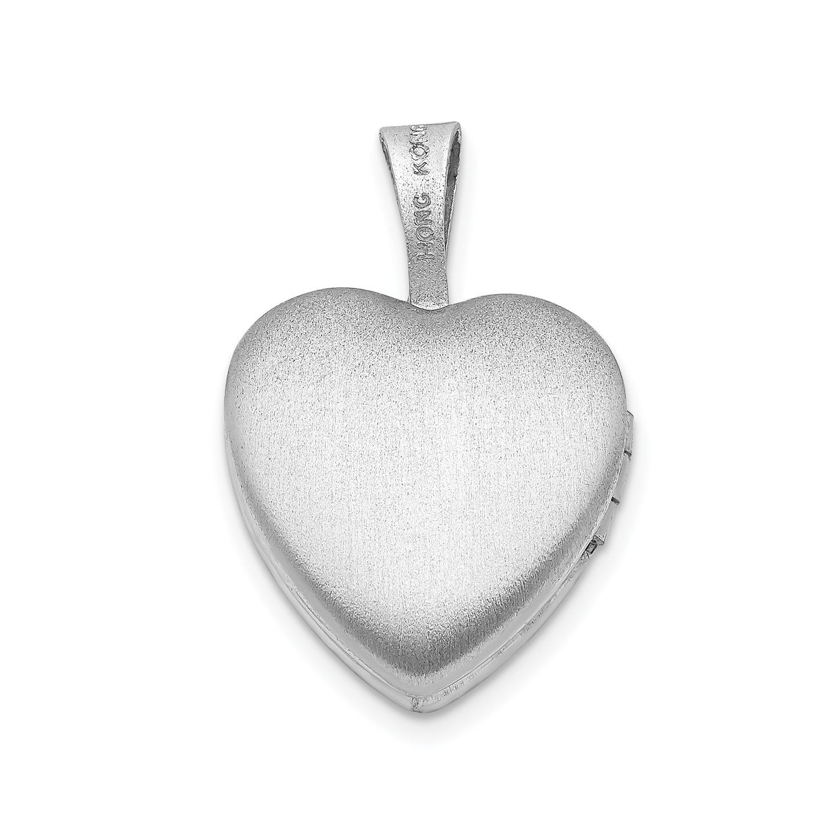 Sterling Silver Heart Locket Pendant with Diamond and North Star Design for Women