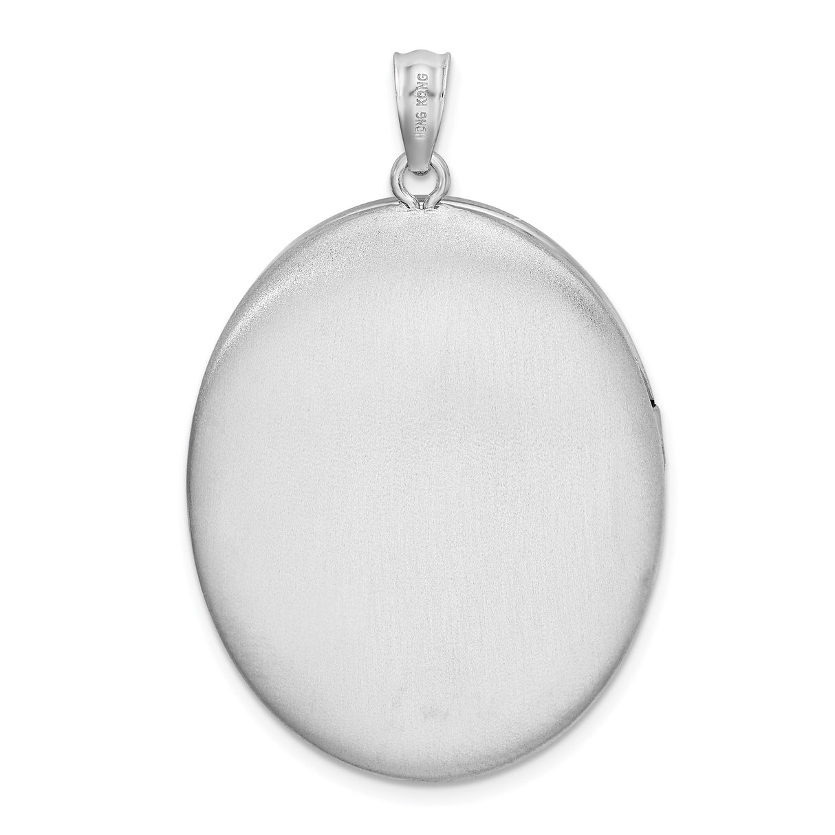 Sterling Silver Oval Locket Pendant with Butterfly Design, Memorial Keepsake Jewelry for Women