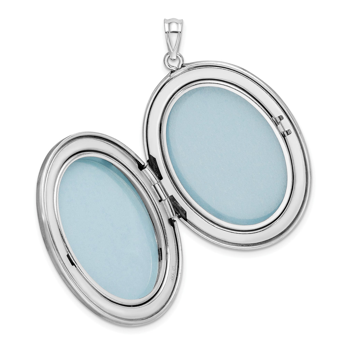 Sterling Silver Oval Locket Pendant with Butterfly Design, Memorial Keepsake Jewelry for Women