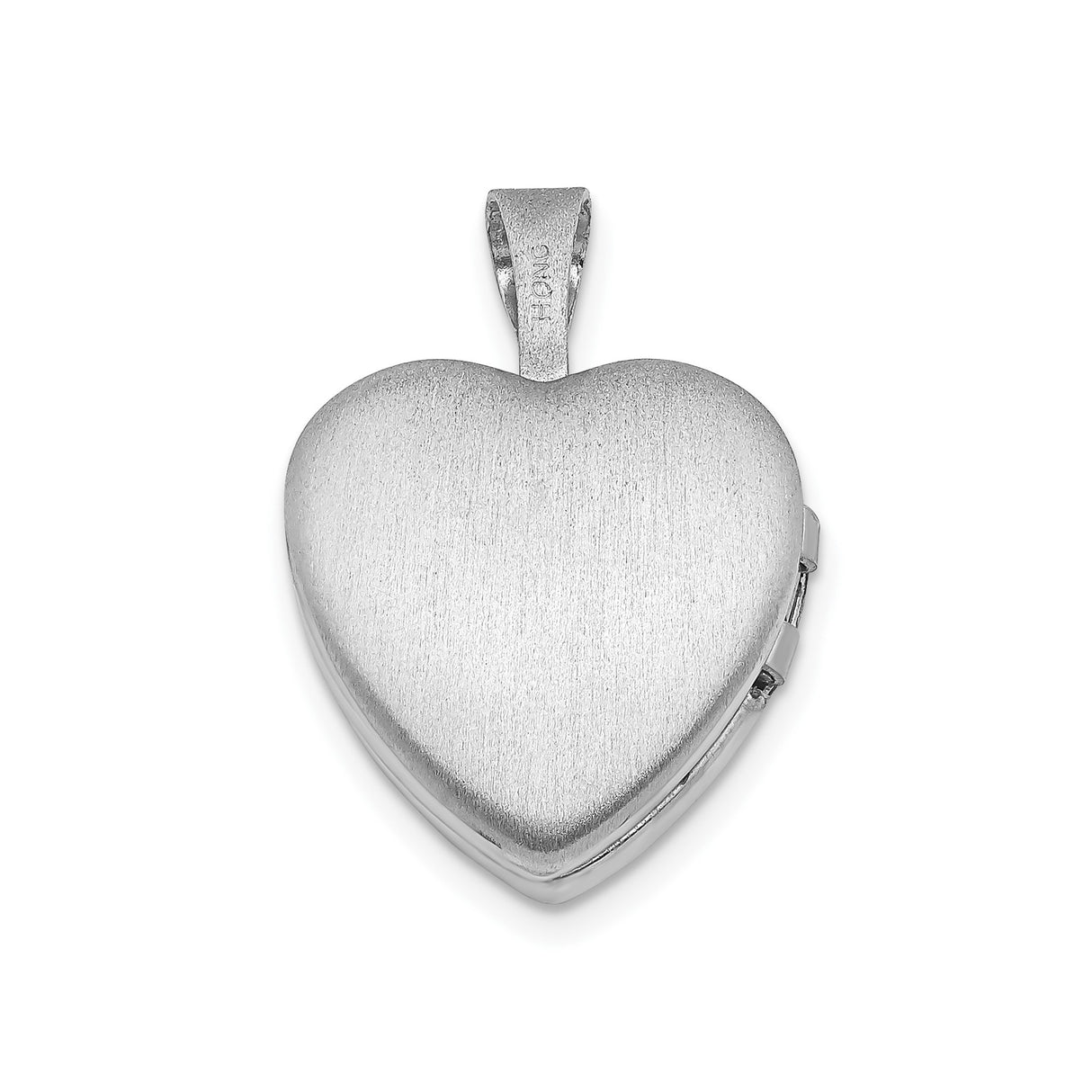 Sterling Silver Heart Locket Pendant with Diamond Accent, Sisterhood Keepsake Jewelry for Women