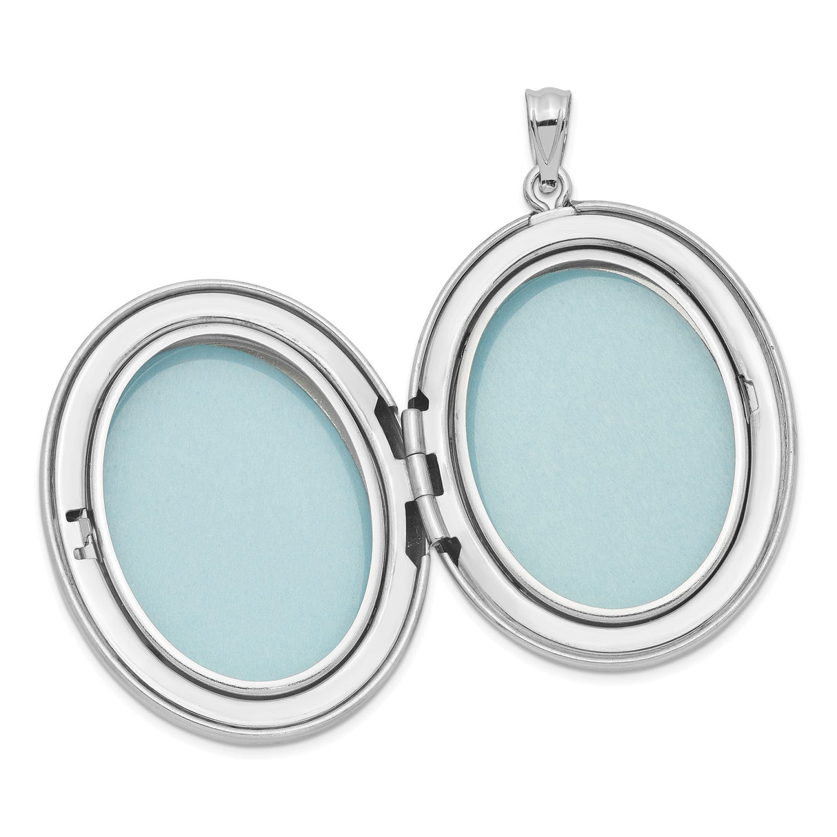 Sterling Silver Oval Locket Pendant with Pink Flower and Green Leaf Accents for Grandma