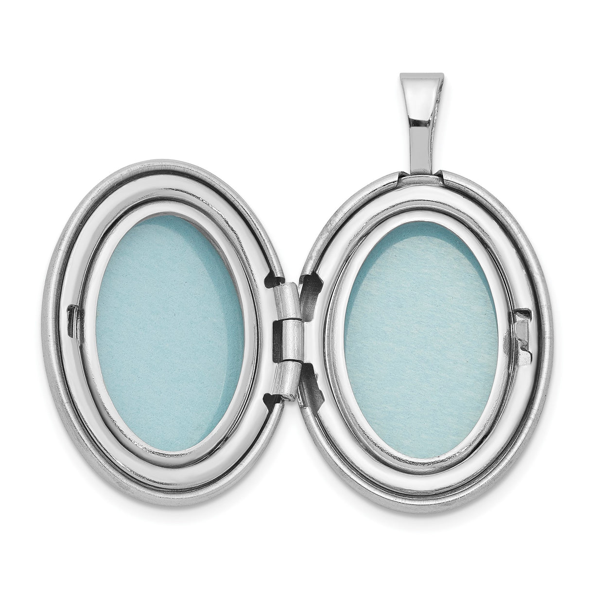 Sterling Silver Oval Locket with Pink Awareness Ribbon and Scrollwork Design for Women