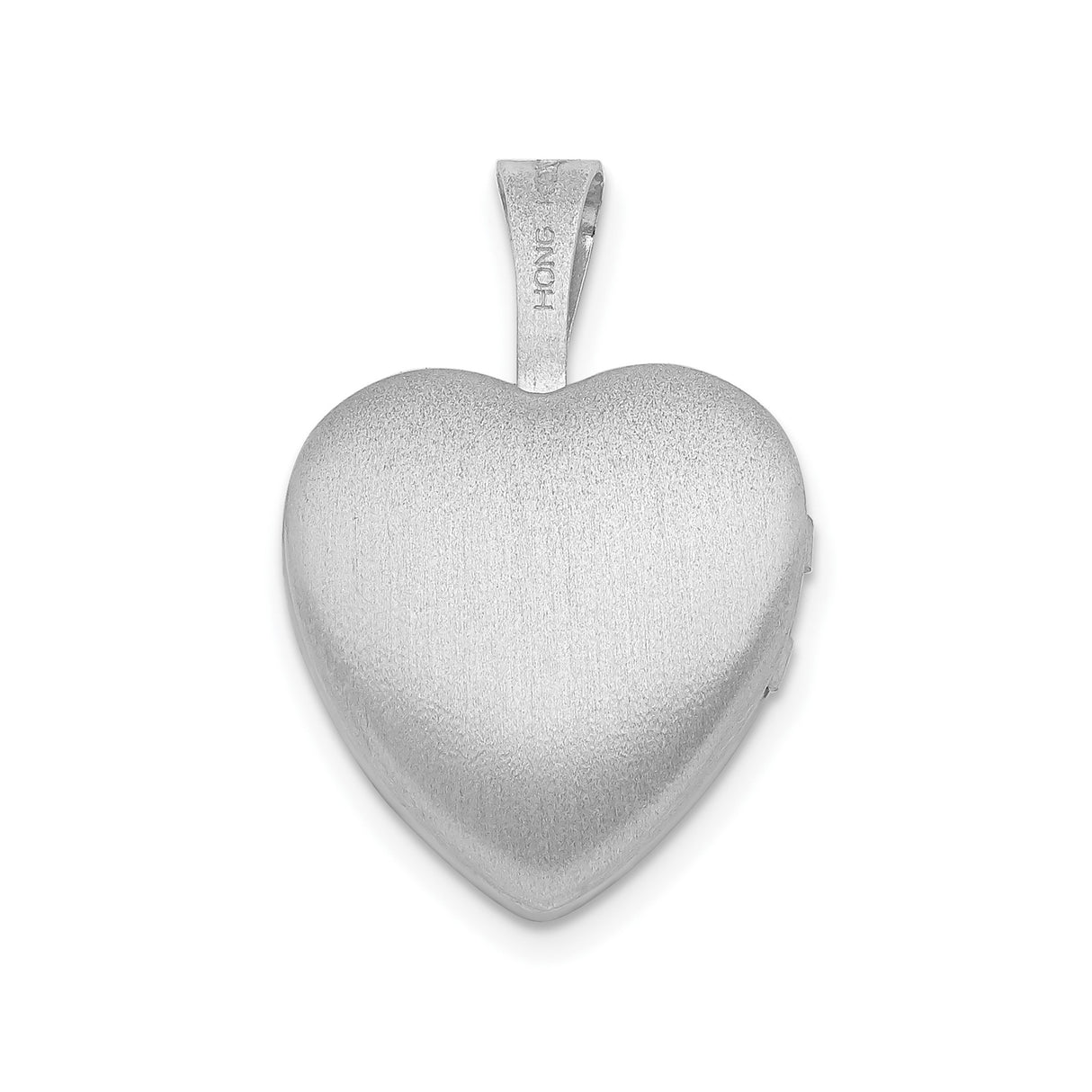 Sterling Silver Heart Locket with Diamond, Gold-Tone Angel and Starburst Engraving