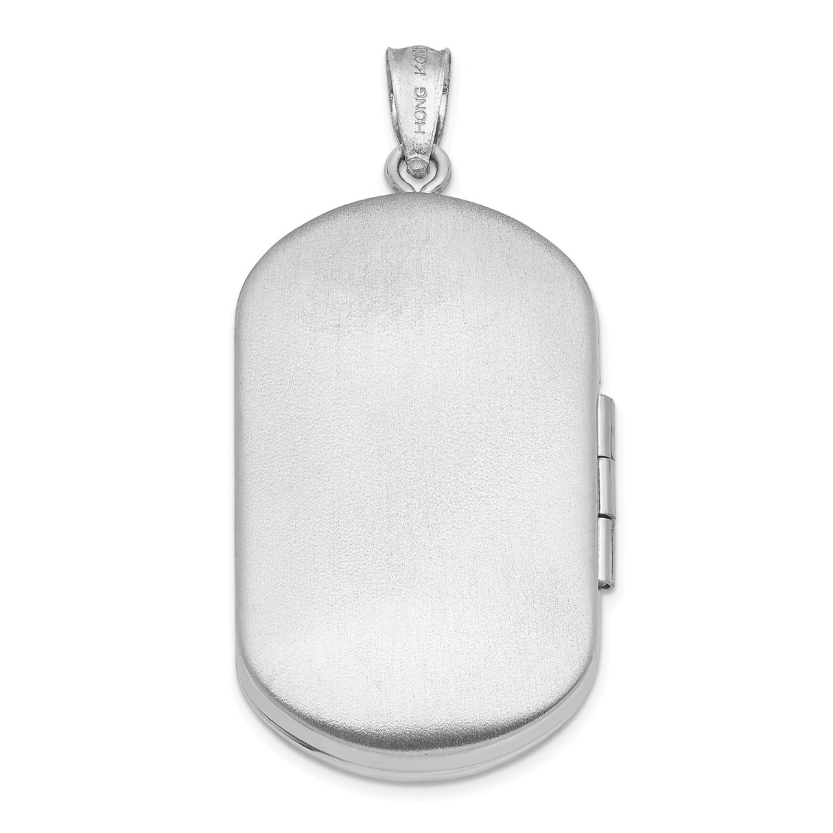 Sterling Silver Oval Locket Pendant with Raised Christian Cross, Religious Devotion Charm