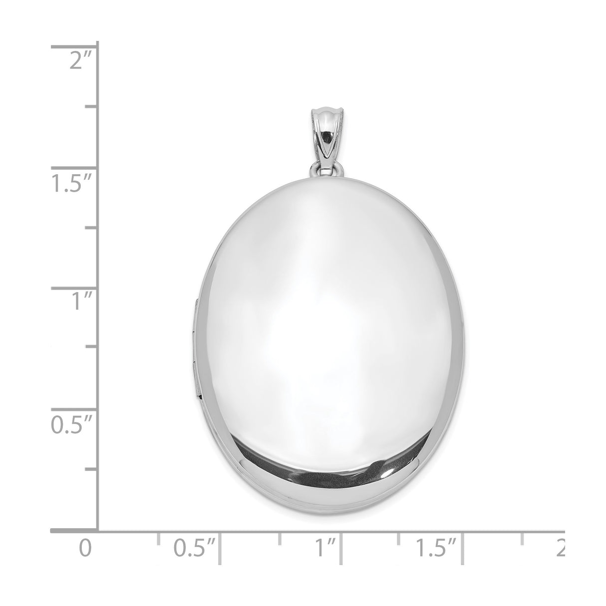 Sterling Silver Oval Locket Pendant, Hinged Photo Holder, Polished Memorial Jewelry for Women