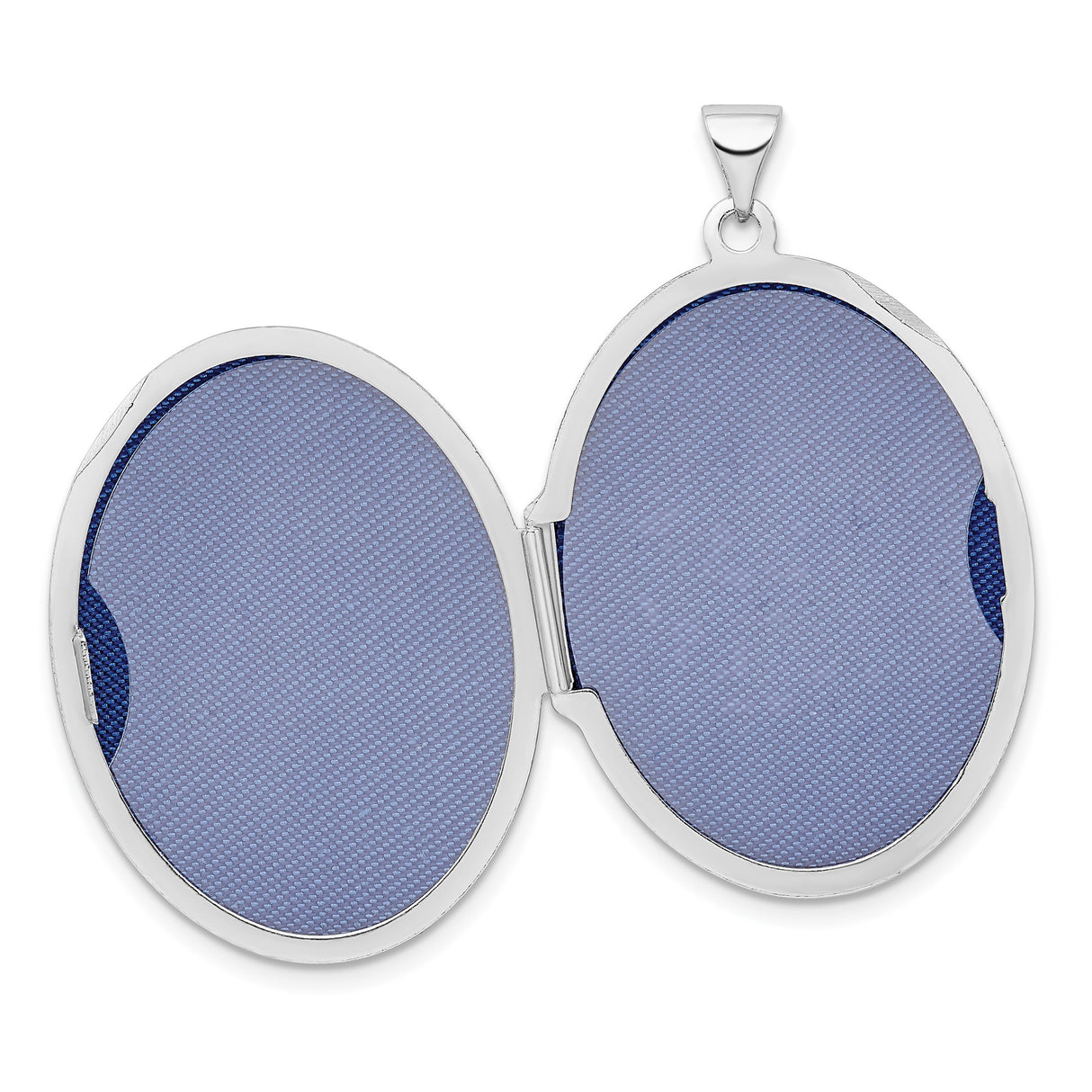 Sterling Silver Oval Locket Pendant with Floral Scroll Vine Motif for Women