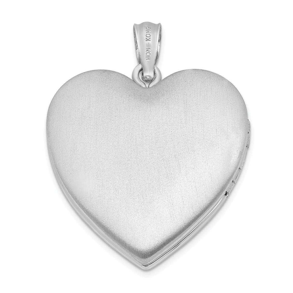 Sterling Silver Cross Pendant with Dove Detail, Heart Locket and Faith Message