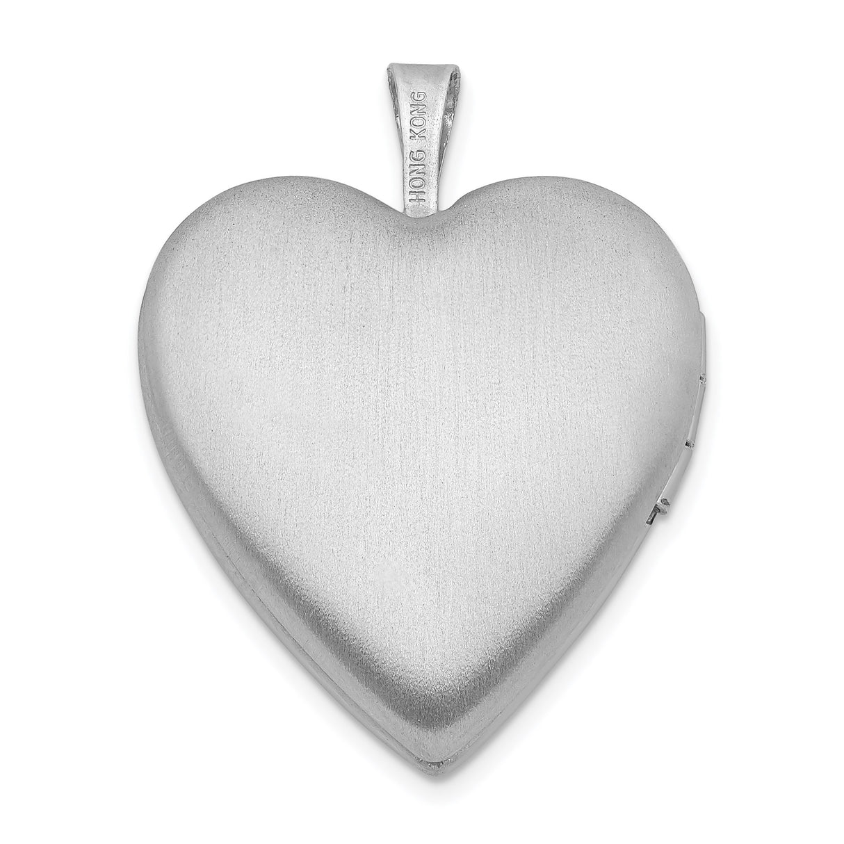 Sterling Silver Heart Locket Pendant with Diamond, Dove Lily and Starburst Symbols