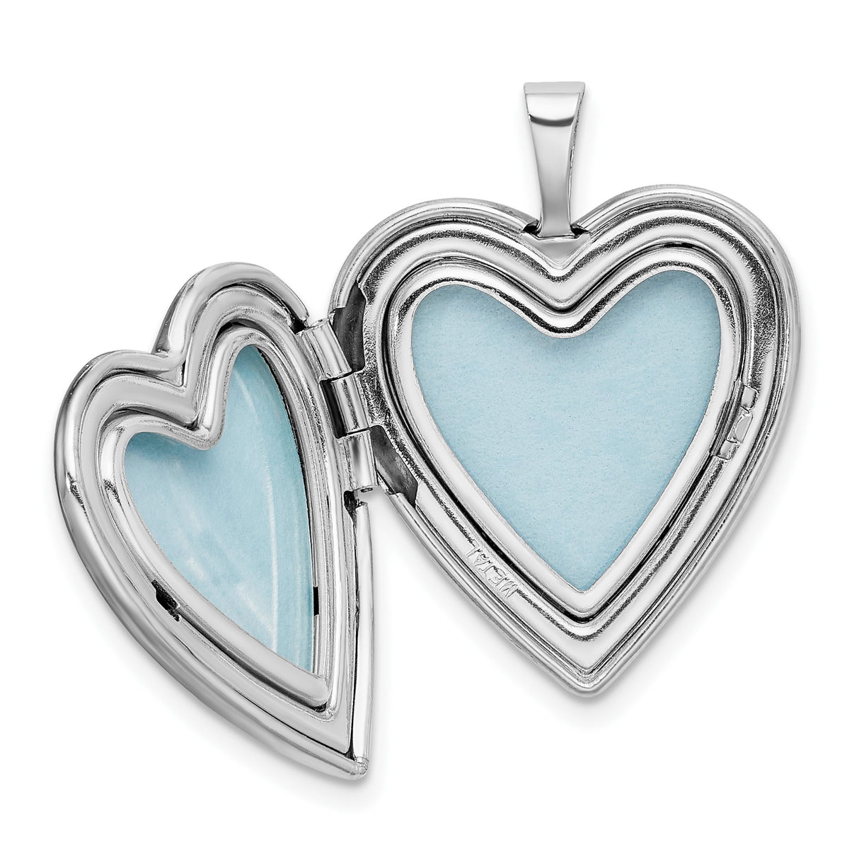 Sterling Silver Heart Locket with Pawprints, Pet Memorial Pendant for Women