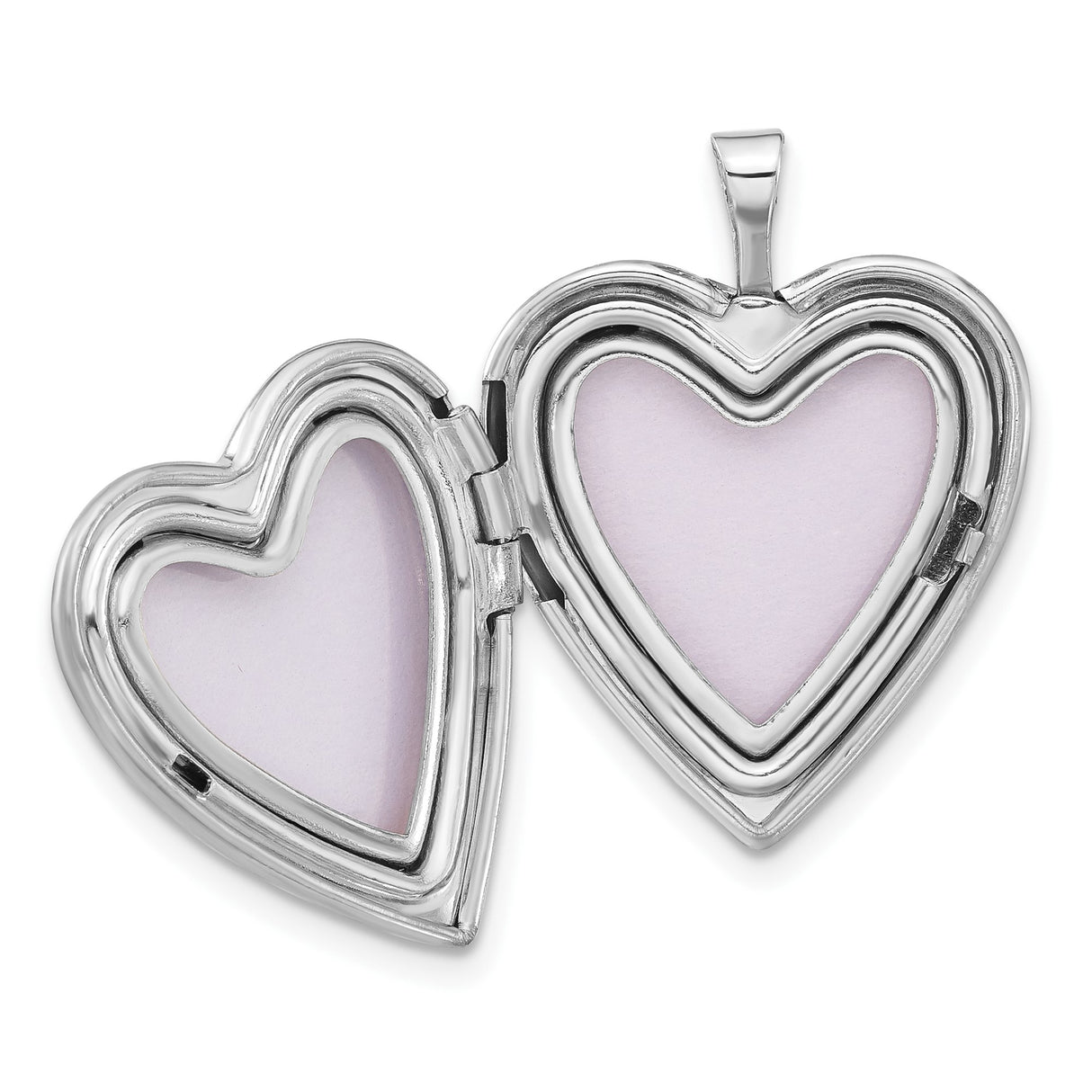 Sterling Silver Heart Locket Pendant with Floral Engraving, Quinceañera Jewelry