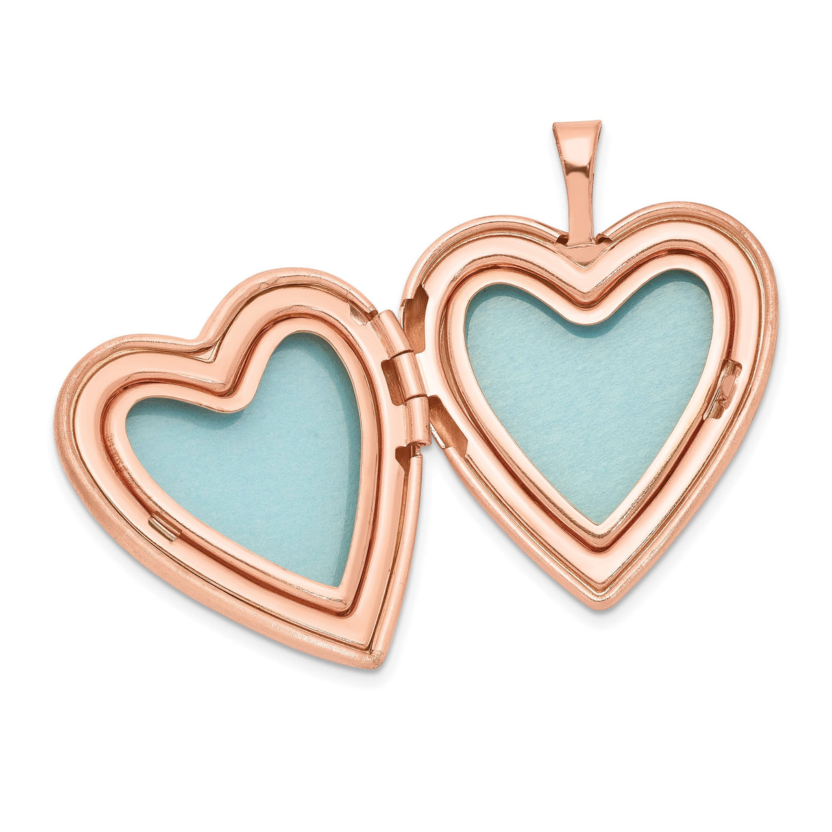 Sterling Silver Heart Locket Pendant, Rose Gold Accents, Sentimental Keepsake Jewelry for Women