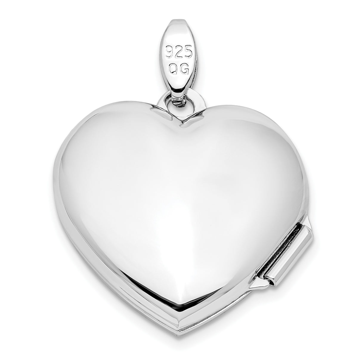 Sterling Silver Heart Locket Pendant with Faith Hope Love Message, Christian Memorial Jewelry