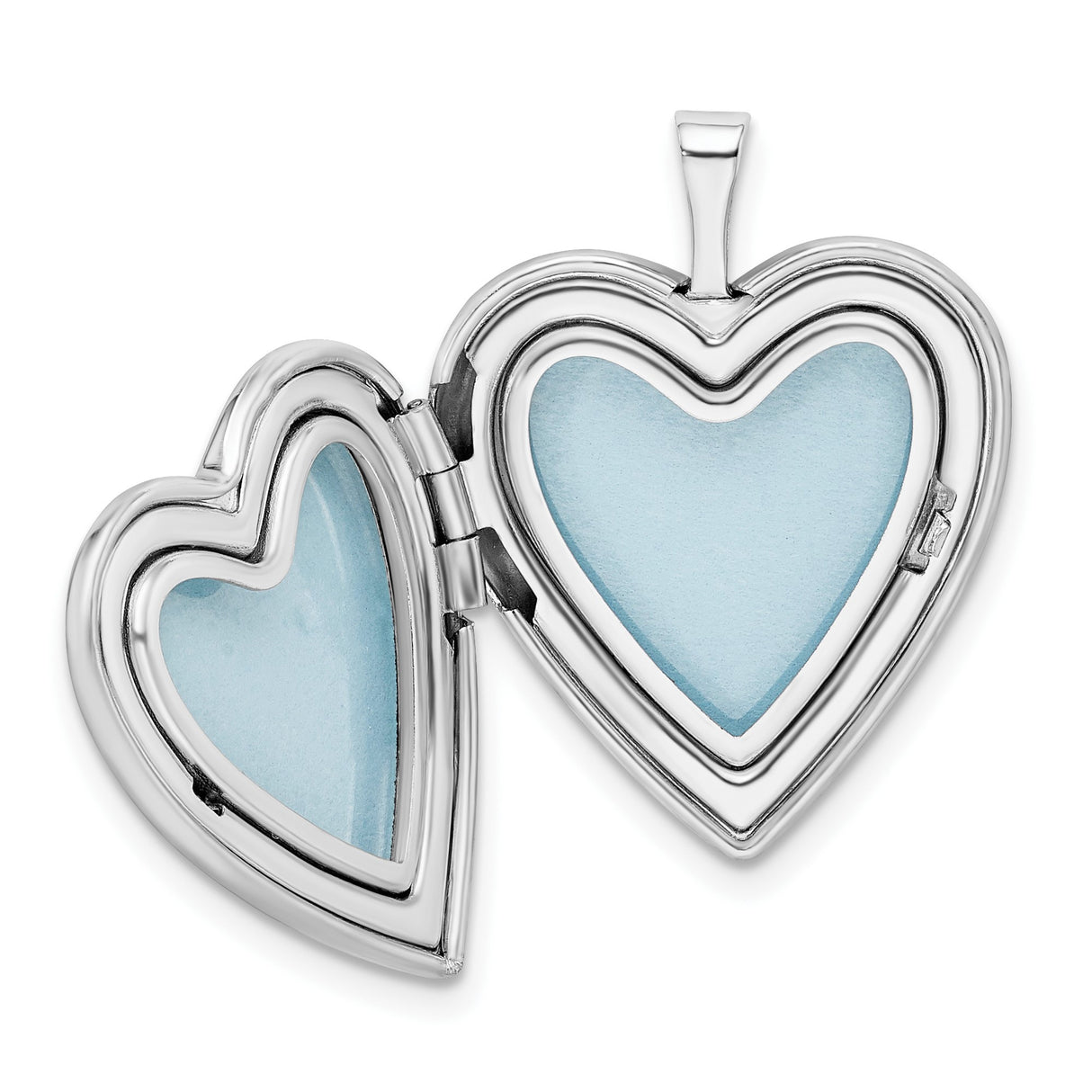 Sterling Silver Heart Locket Pendant with Pink Flowers, Romantic Floral Keepsake Charm for Women