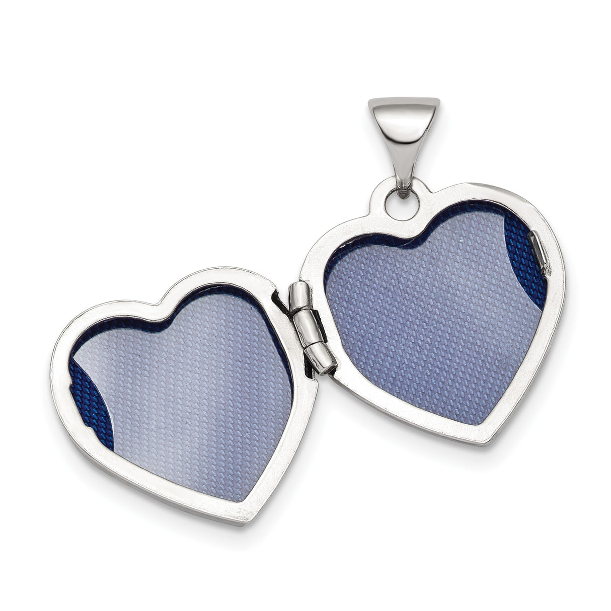 Sterling Silver Heart Locket Pendant with Crystal Accents and Gold Tone Heart, Mom Keepsake Jewelry