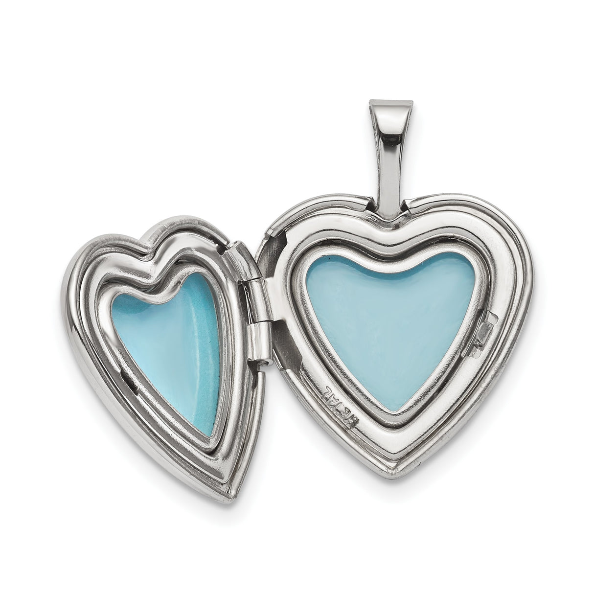 Sterling Silver Heart Locket Pendant with Paw Print, Pet Memorial Jewelry for Women