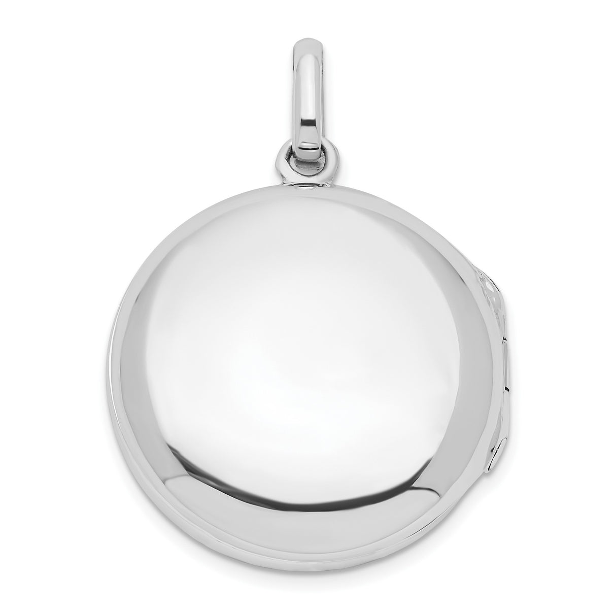 Sterling Silver Round Floral Pendant with Openwork Flower and Botanical Filigree Design