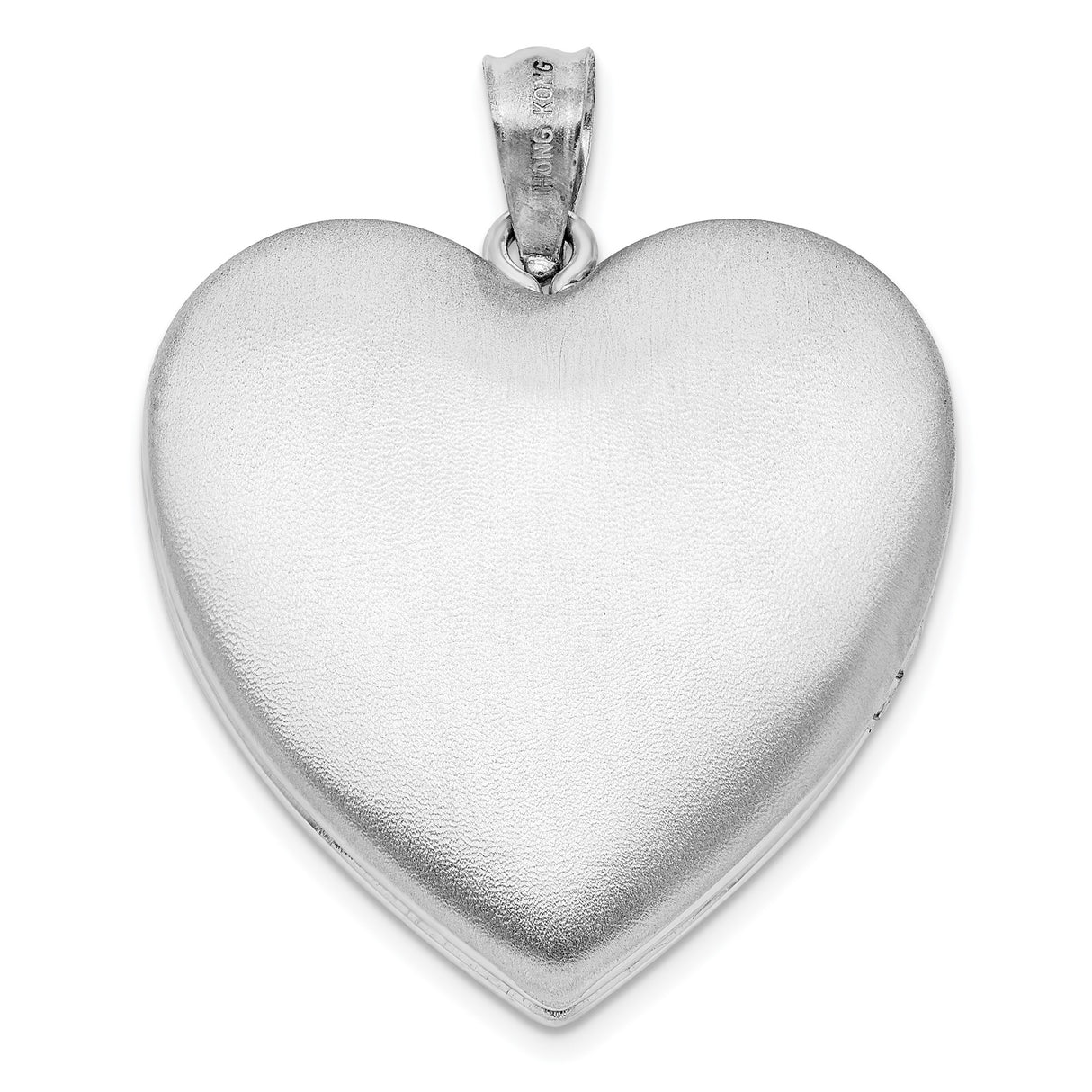 Sterling Silver Heart Locket Pendant with Smooth Polished Finish, Classic Keepsake Jewelry for Women