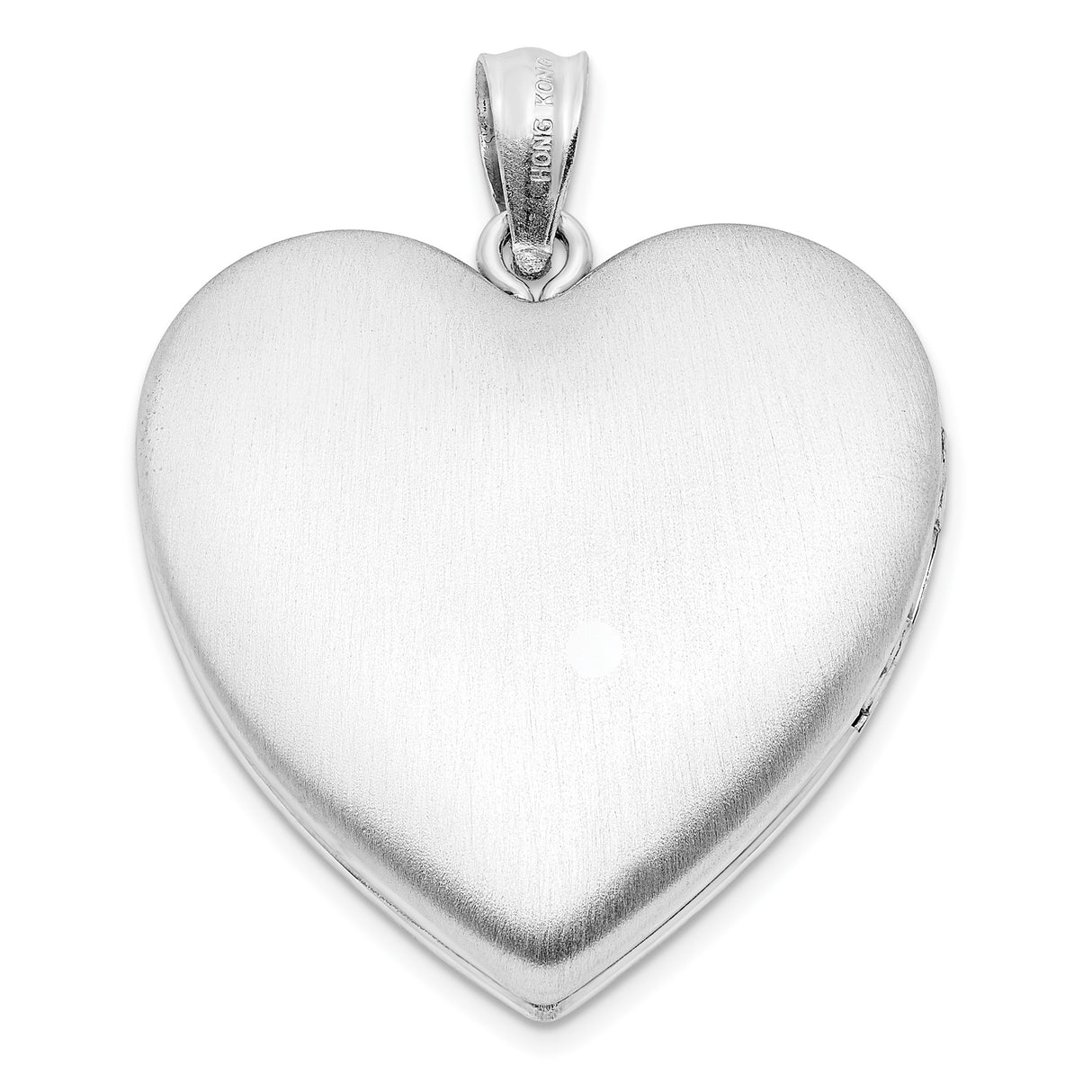 Sterling Silver Heart Locket Pendant with Forever in My Heart Message, Memorial Jewelry for Women