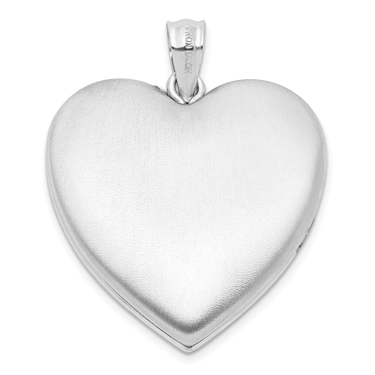 Sterling Silver Heart Shaped Locket Pendant with Floral Design and Memorial Photo Charm