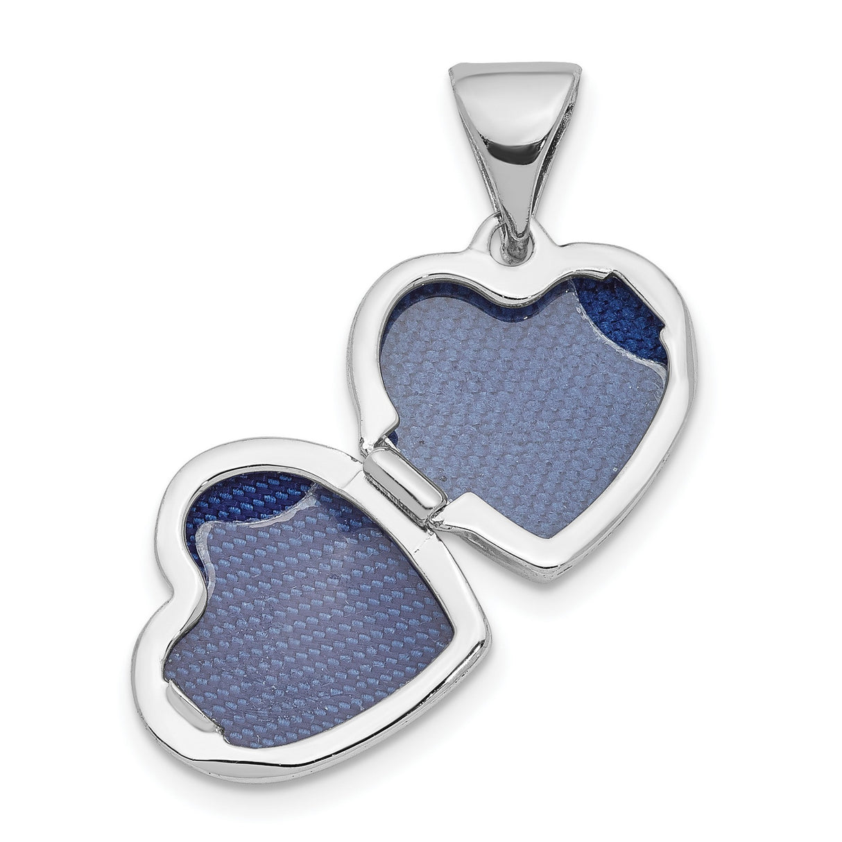 11mm Clover Heart Locket Charm Pendant in Real 925 Sterling Silver