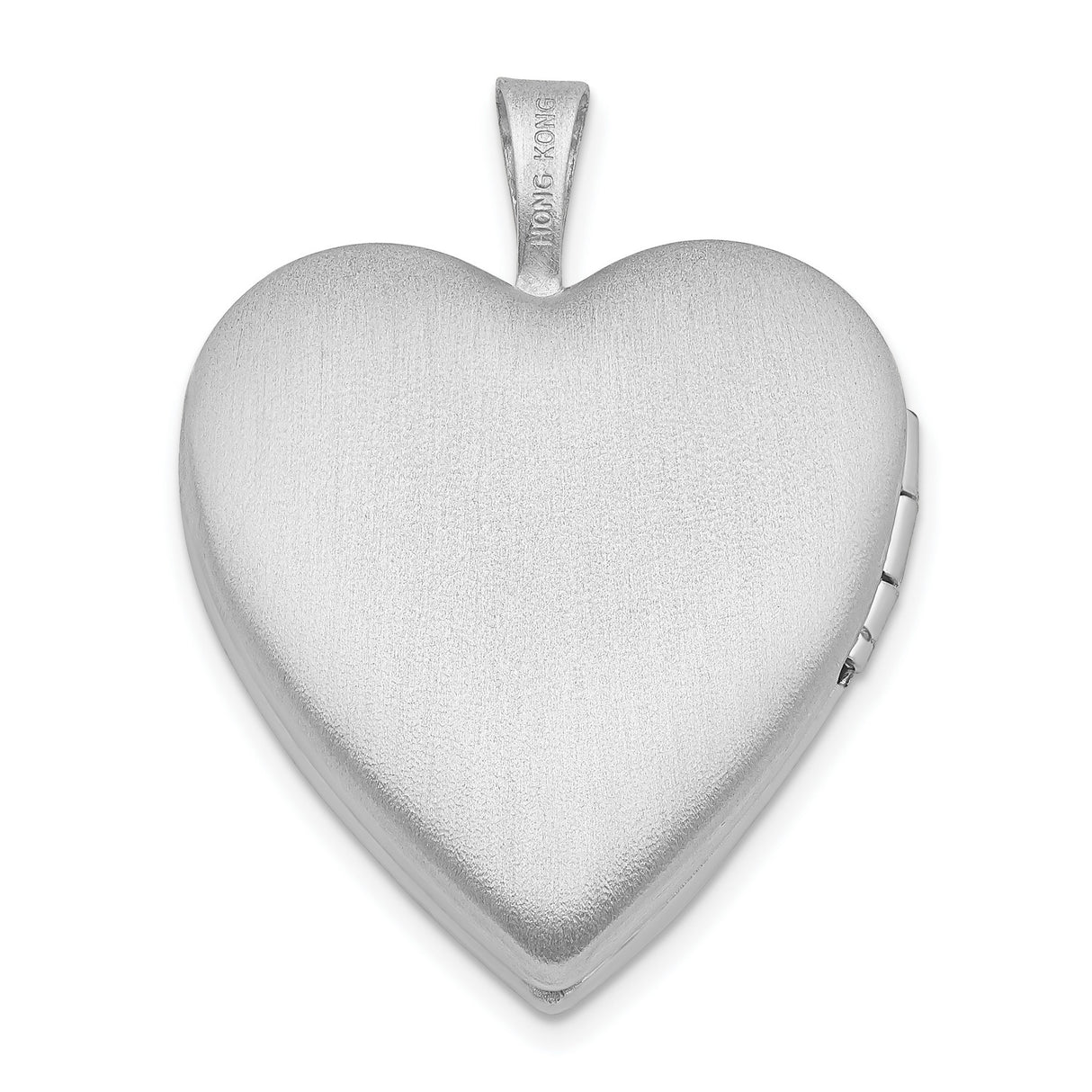 Sterling Silver Heart Locket Pendant with Angel Wings, Memorial Keepsake Jewelry