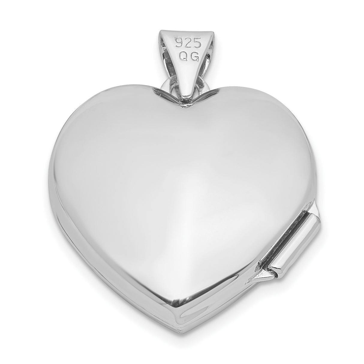 Sterling Silver Heart Shaped Floral Locket Pendant with Photo Holder and Romantic Detailing for Women