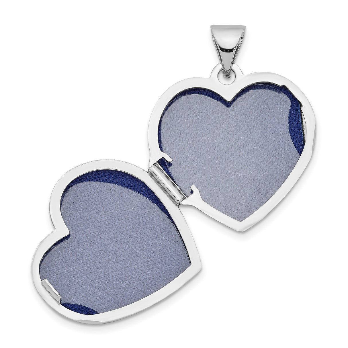 Sterling Silver Heart Shaped Floral Locket Pendant with Photo Holder and Romantic Detailing for Women