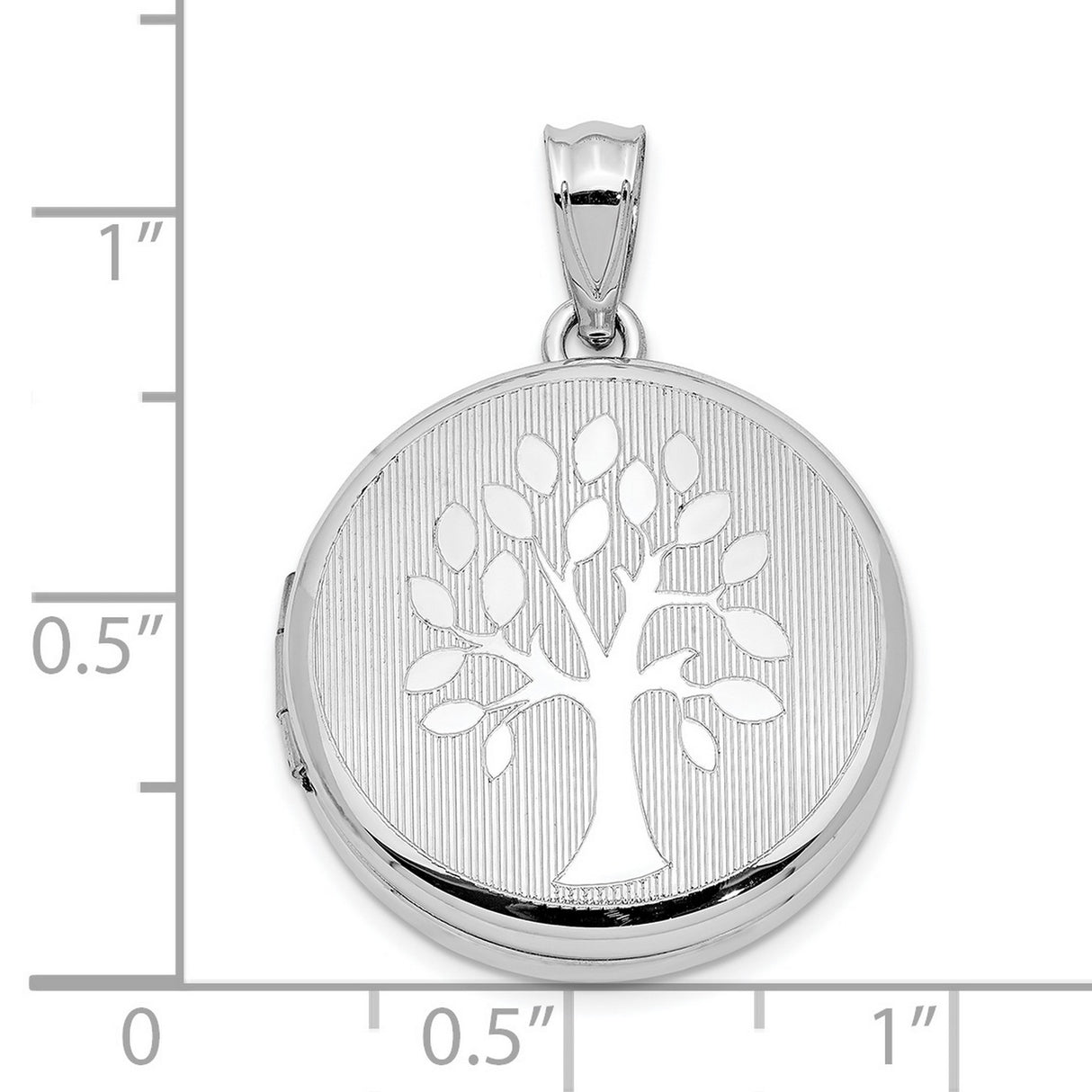 Sterling Silver Tree of Life Locket Pendant with Spiritual and Nature-Inspired Design