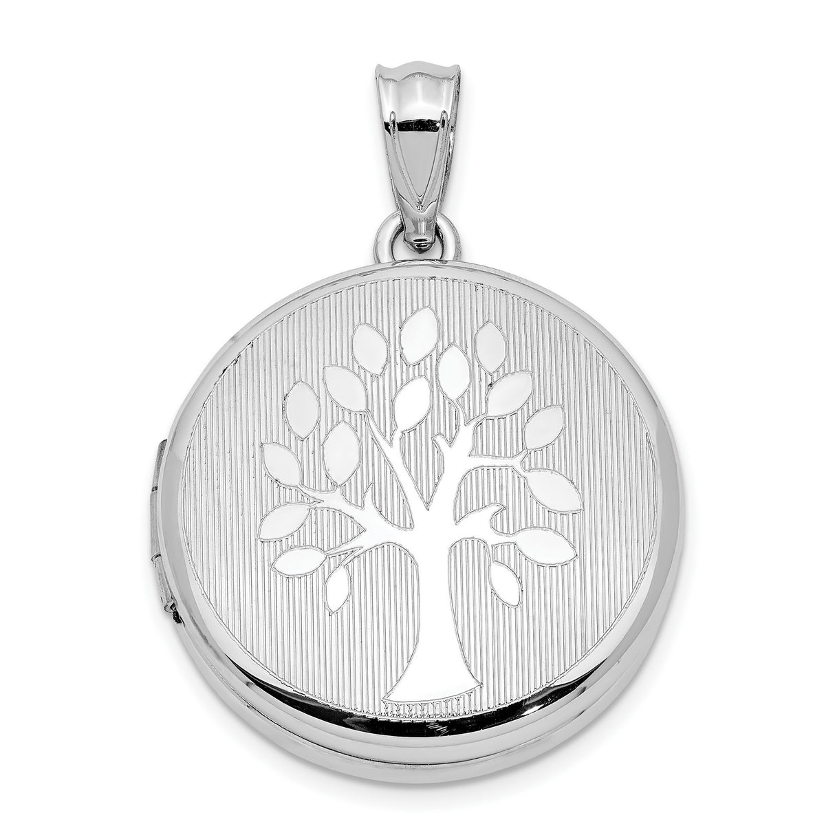 Sterling Silver Tree of Life Locket Pendant with Spiritual and Nature-Inspired Design